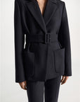 BLAZER WOL MET CEINTUUR