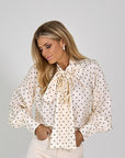 BLOUSE ZIJDE BOLLEN