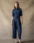 26W-SEDUCTIVE-BROEK-MARINE DONKER