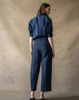 26W-SEDUCTIVE-BROEK-MARINE DONKER