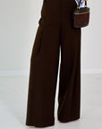 26W-SEDUCTIVE-BROEK-BRUIN DONKER