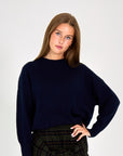 26W-LES TRICOTS DE LEA-PULL-MARINE DONK