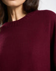 26W-LES TRICOTS DE LEA-PULL-BORDEAUX DO
