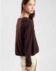 26W-LES TRICOTS DE LEA-PULL-BRUIN DONKE