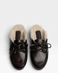 26W-POSA-SCHOENEN-BORDEAUX DONKER ROOD
