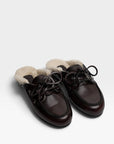 26W-POSA-SCHOENEN-BORDEAUX DONKER ROOD