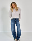 26W-FRAME-BROEK JEANS-BLAUW MIDDEN
