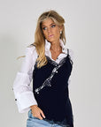 26W-BAZAR DE LUXE-CHEMISIER-MARINE DONKE