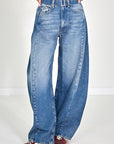 26W-MOTHER-BROEK JEANS-BLAUW MIDDEN