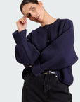 26W-STUDIO CLIQUE-PULL GILET-MARINE DON
