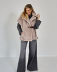 26W-MAX MARA-MANTEL-BEIGE MIDDEN