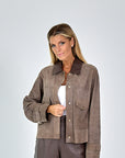 BOMBER SUEDE LEDER