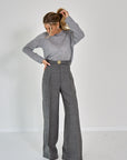 BROEK LAINE CHINE GRIS WIJD