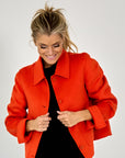 WOOL BLAZER KORT ZAKKEN