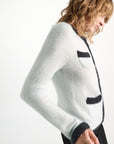 27Z-SCHUMACHER FLUFFY PULL ZAKJES MINT LANGE MOUWEN