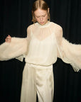 27Z-LUISA CERANO C-BLOUSE ZIJDE VOILE MET STRIK