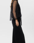 27Z-LUISA CERANO C-BLOUSE TULLE MET GLITTER