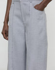 26W-BROEK BALLOON GRIJS MET STIKSEL