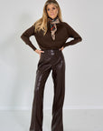 BROEK FAUX CUIR