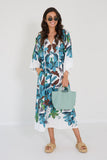 Luisa cerano jurk Hawaian print