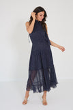 Rixo jurk aby navy