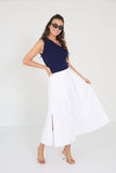 Herskind rok Hardy white met split