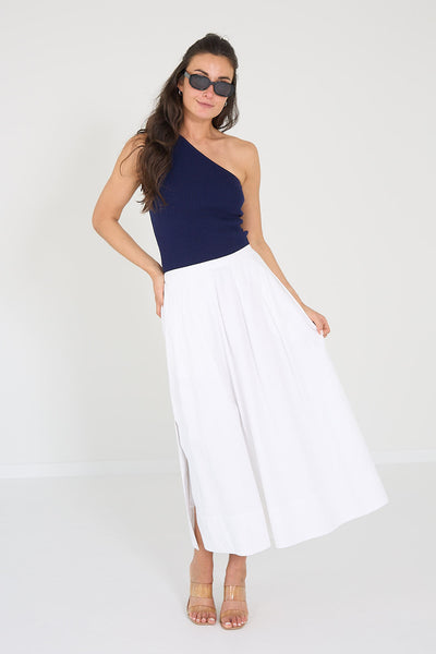 Herskind rok Hardy white met split