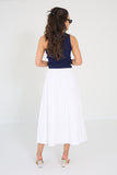 Herskind rok Hardy white met split