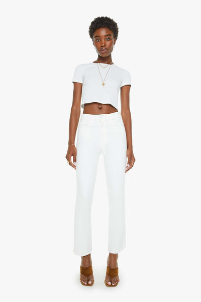Mother jeans the hustler ankle fray
