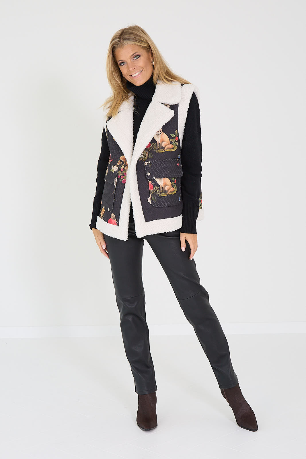 Arma broek Sarah leder