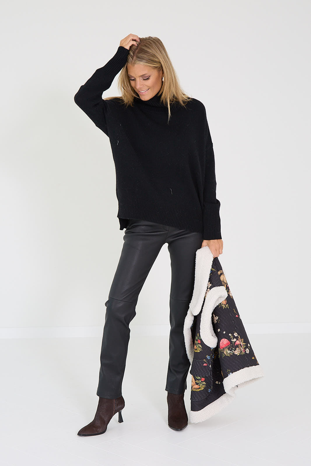 Arma broek Sarah leder