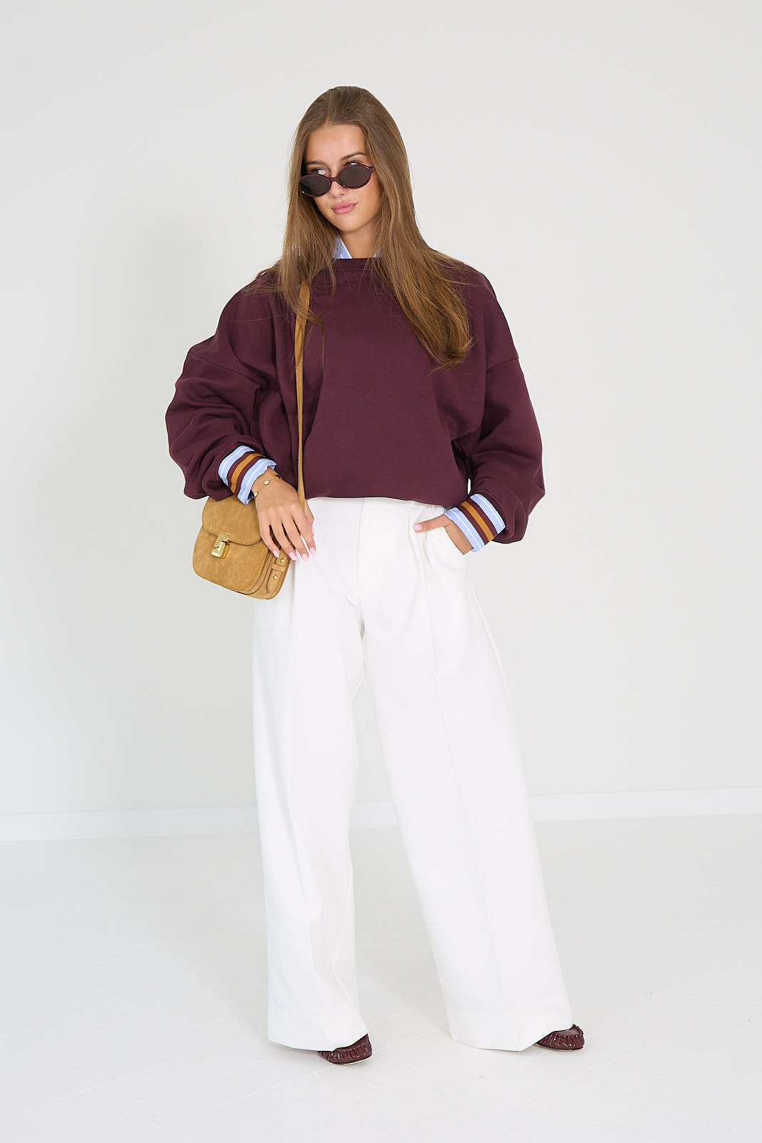 Rae pull bordeaux Anna