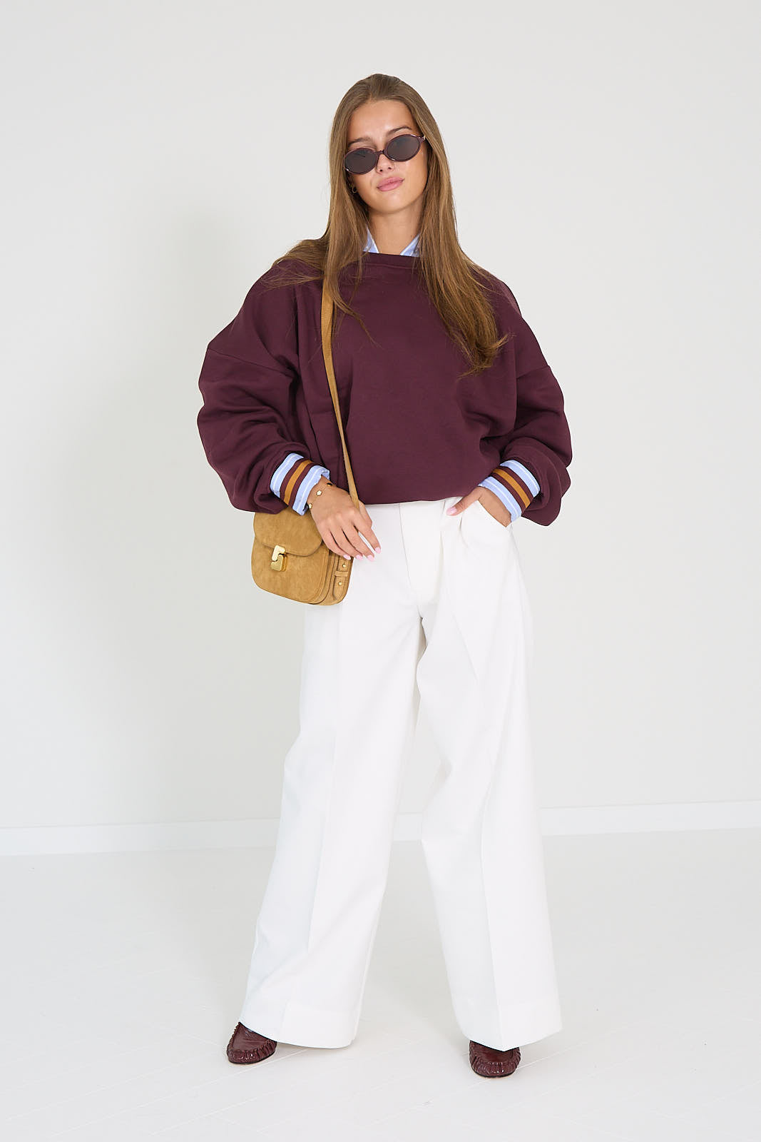 Rae pull bordeaux Anna