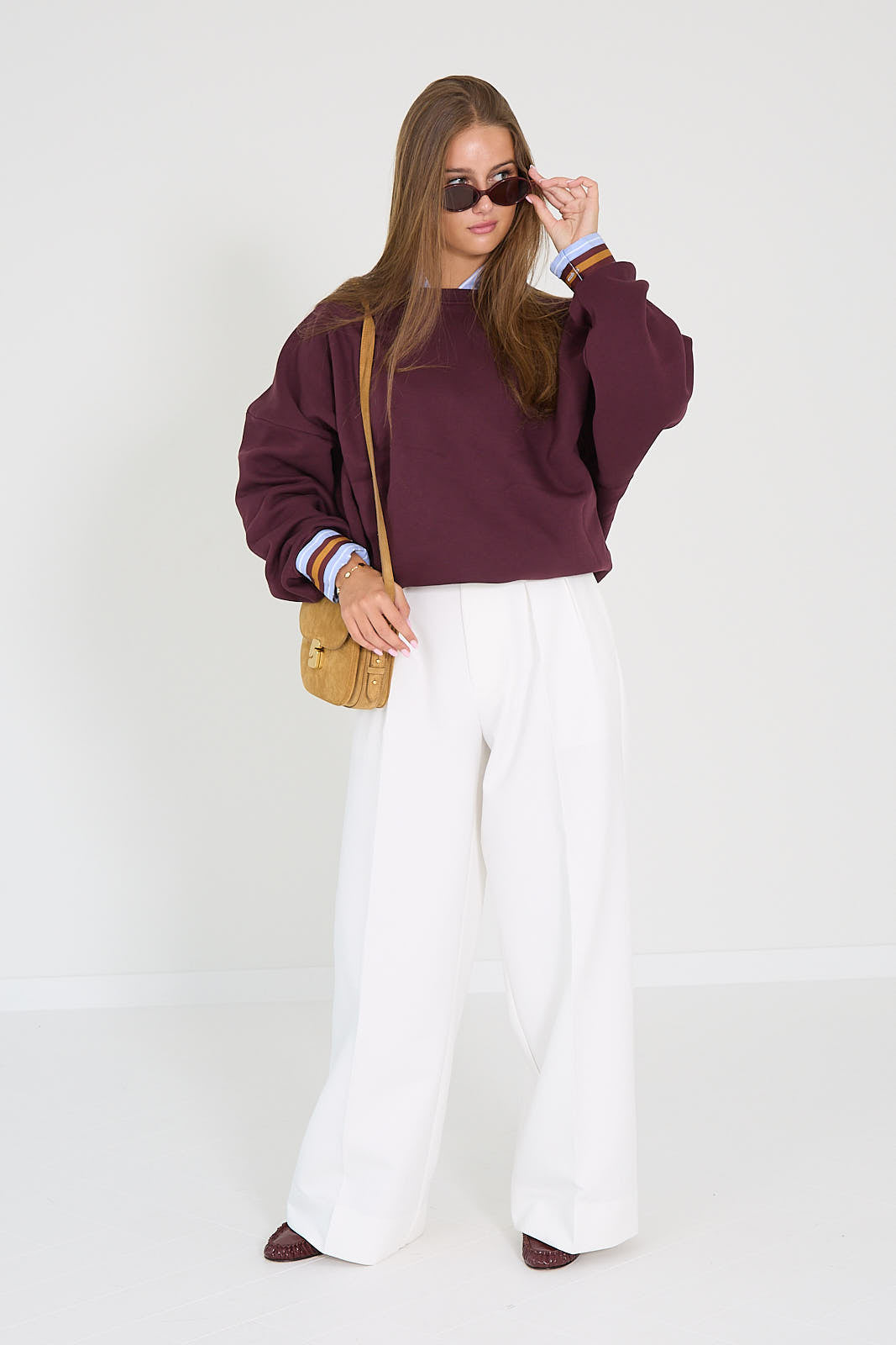 Rae pull bordeaux Anna
