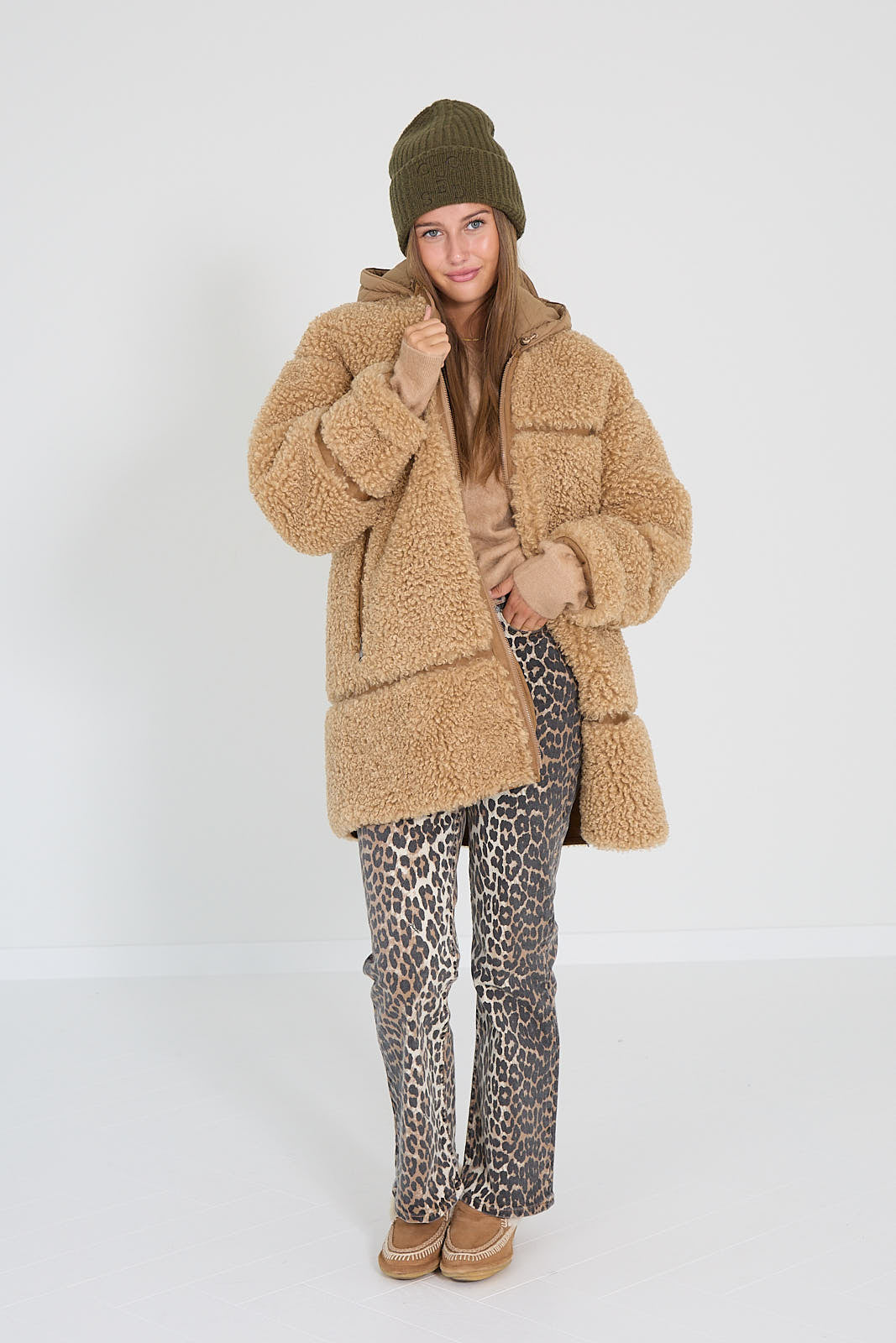 Ganni broek leopard