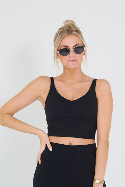 Mercer sport top zwart