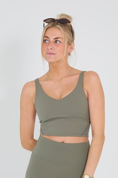 Mercer sport top kaki