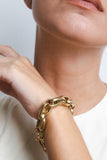 Souvenirs de Pomme armband cyan gold