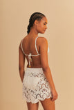 Farm Rio short broderie wit