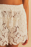 Farm Rio short broderie wit