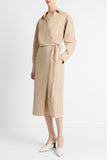 Vince wrap dress beige