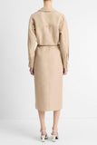 Vince wrap dress beige