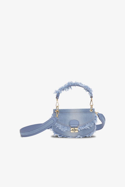 Ganni bag faded denim