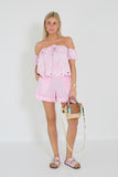 Sage and ivy top pink Daisy