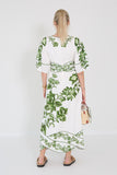 Farm rio jurk groene print