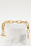Souvenirs de Pomme armband cyan gold