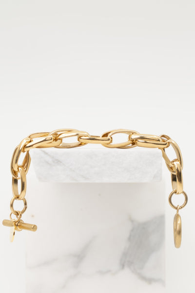 Souvenirs de Pomme armband cyan gold