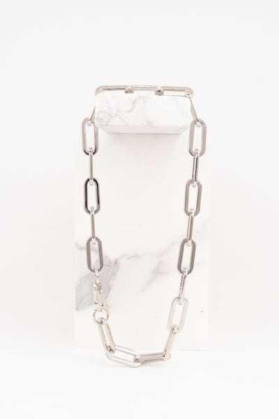 Souvenirs de Pomme halsketting Amara chain zilver