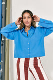 COCO Y MARIA hemd blauw