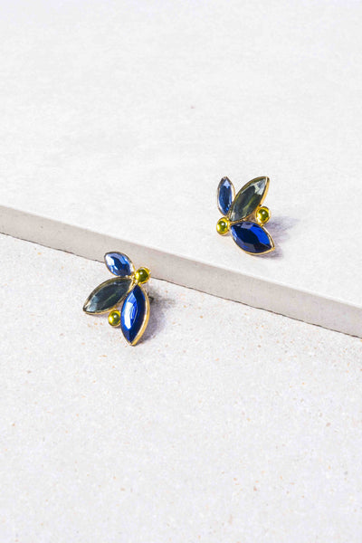Souvenirs de Pomme oorbellen Allegra blue